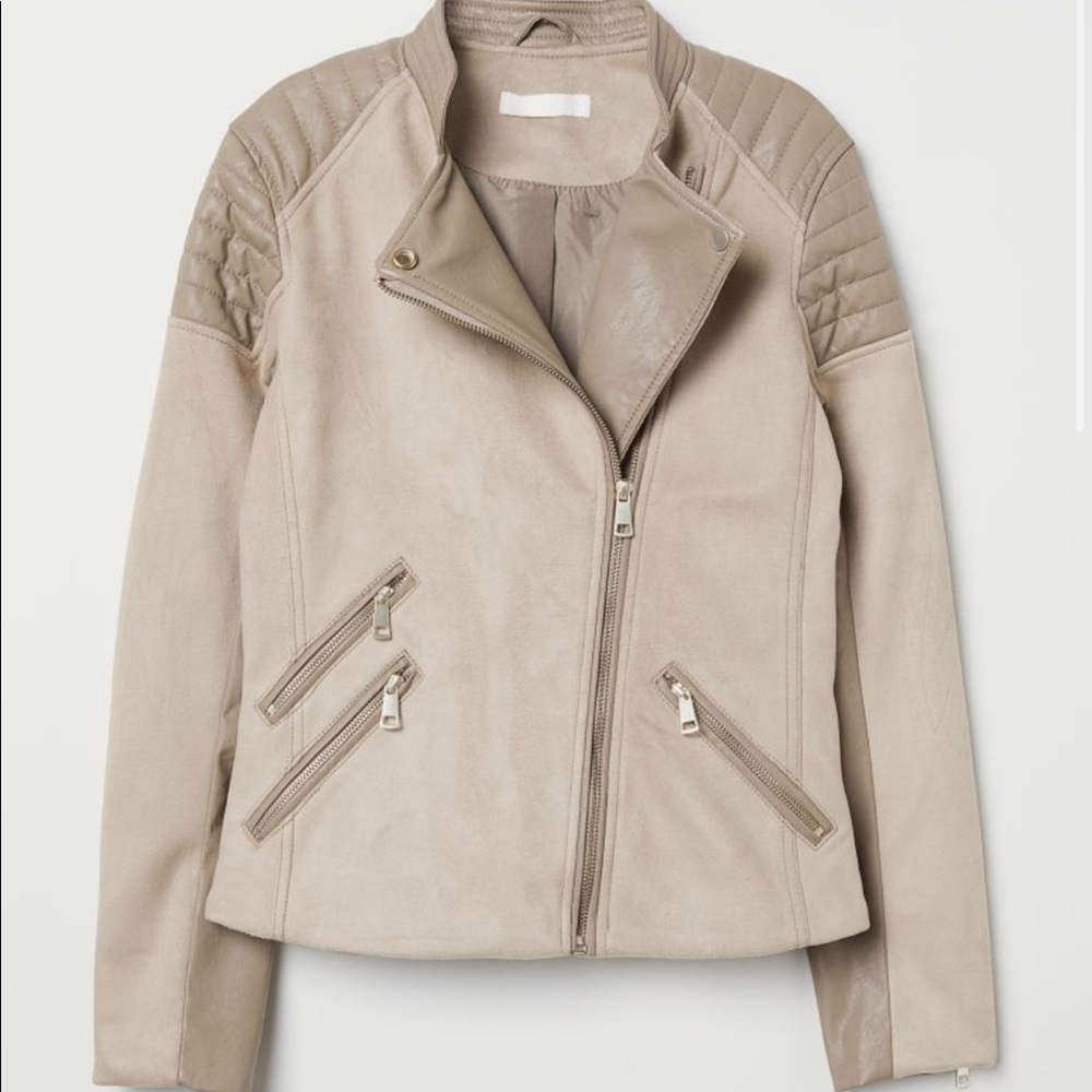 NWOT H&M Faux Leather Biker Jacket